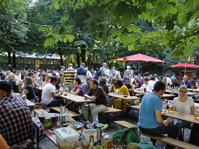 beer garden